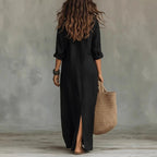 Vera | Women's Linen Shirt Dress oaklynwear