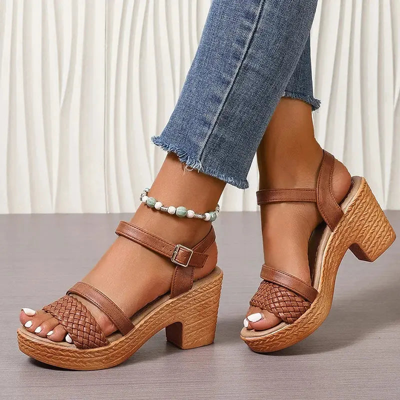 Nova | Woven Platform Sandals oaklynwear