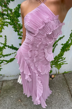 Estelle | Women's Elegant Halter Dress oaklynwear