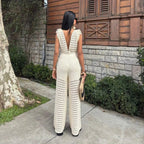 Sienna | Women's Backless Knit Jumpsuit oaklynwear