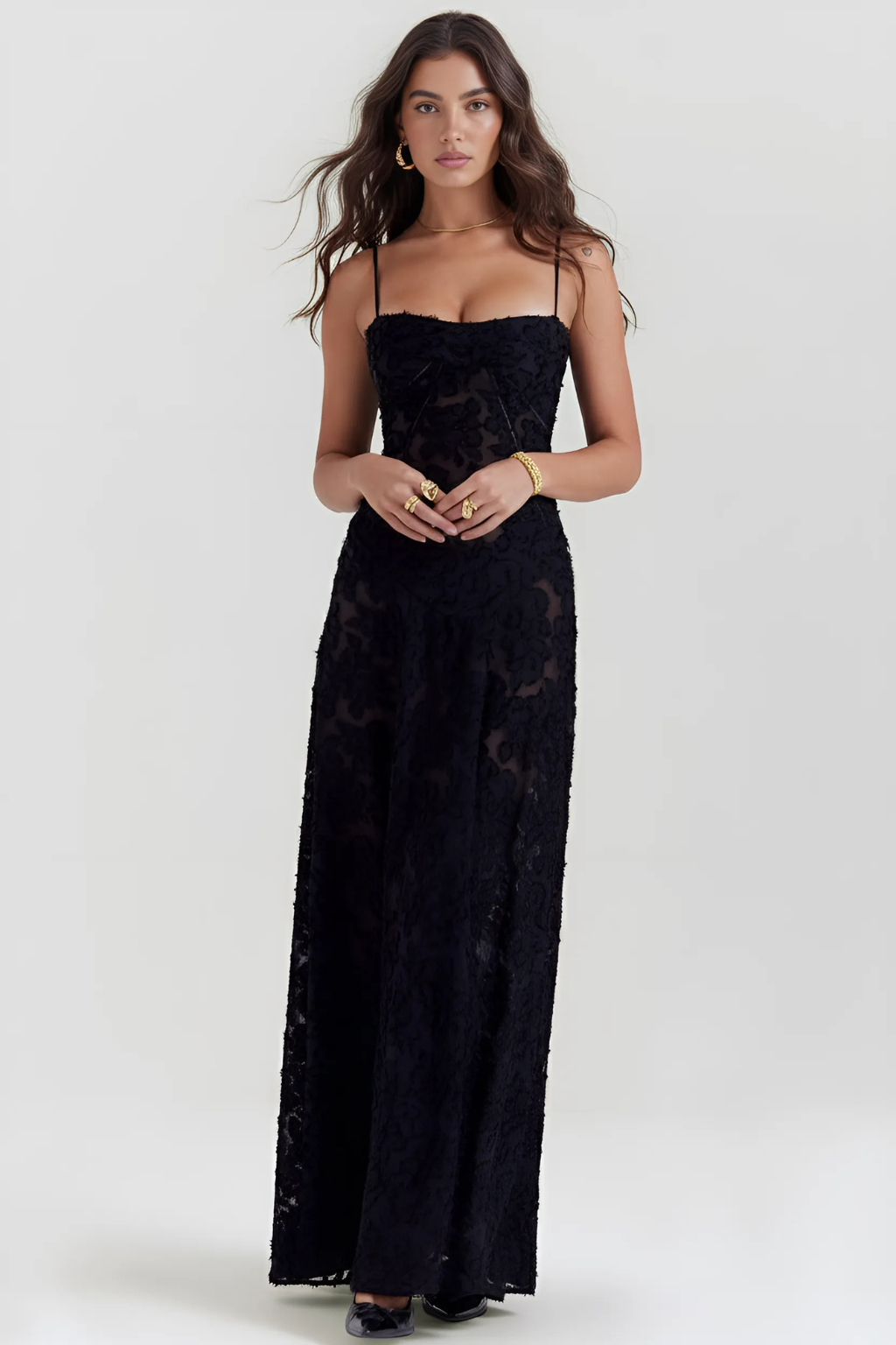 Elegant Evening Dress with Flattering Silhouette – Formal Wedding... oaklynwear