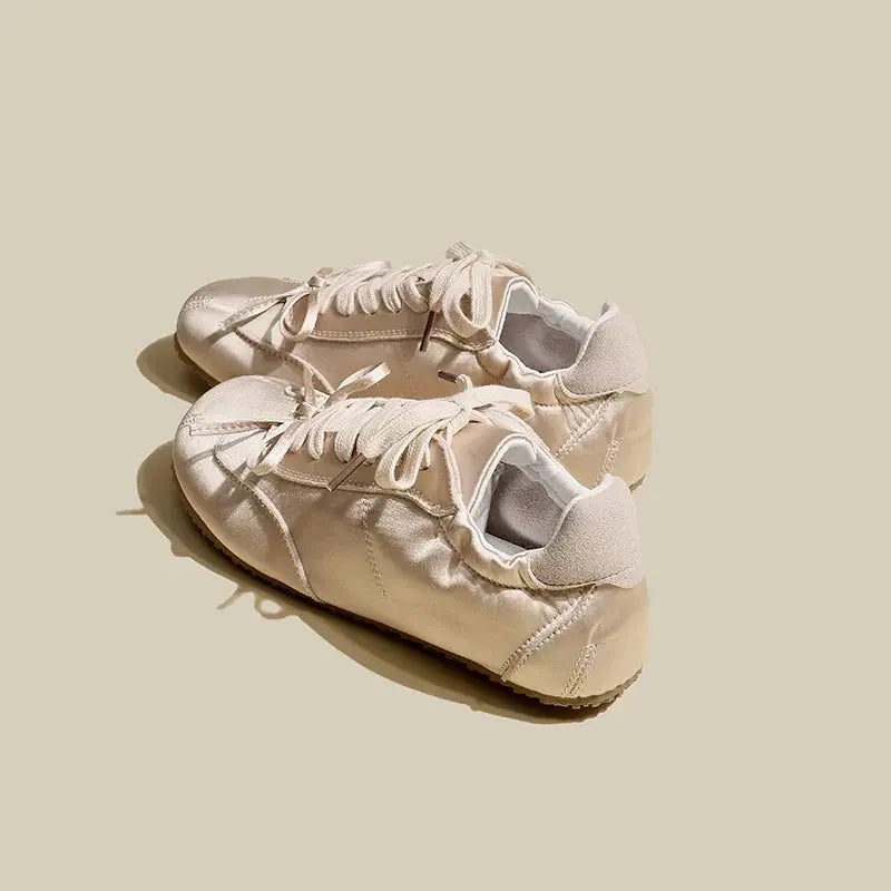 Sheen™ | Women's Satin Trainers – Elegant Finish & Lightweight Cushioned Everyday Style oaklynwear