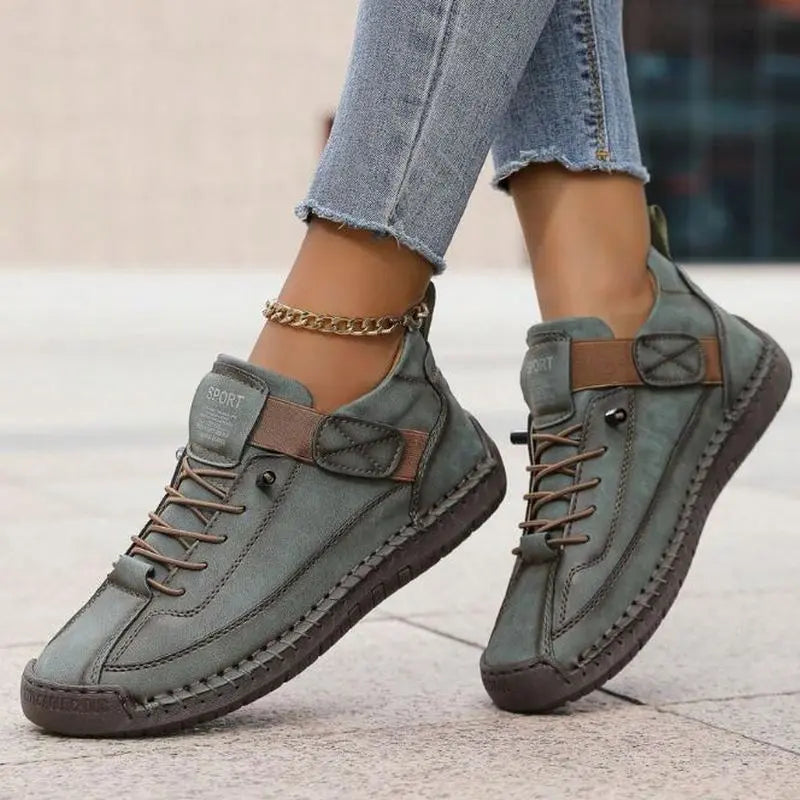 Pave™ | Women's Orthopedic Slip-On Sneakers – Velcro Strap Support & All-Day Comfort oaklynwear