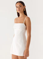 Stermo| Mini Dress with Adjustable Straps & Bust Gathering –... oaklynwear