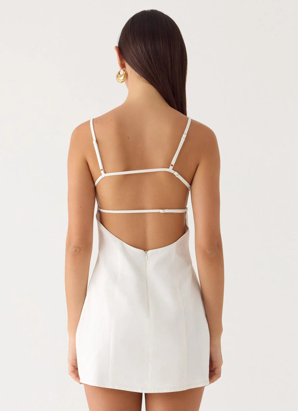 Stermo| Mini Dress with Adjustable Straps & Bust Gathering –... oaklynwear