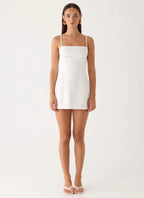 Stermo| Mini Dress with Adjustable Straps & Bust Gathering –... oaklynwear