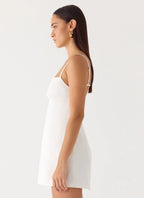 Stermo| Mini Dress with Adjustable Straps & Bust Gathering –... oaklynwear