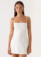 Stermo| Mini Dress with Adjustable Straps & Bust Gathering –... oaklynwear