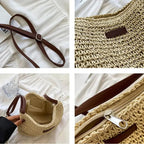 Summer Crossbody Straw Bag oaklynwear