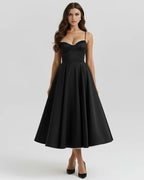 Clarisse | Tulle Sweetheart Corset Midi Dress oaklynwear