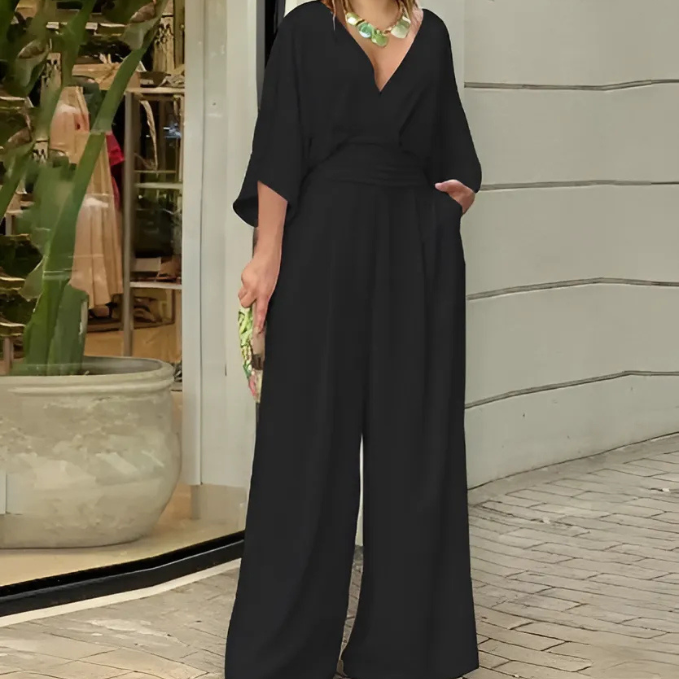 Felicity | Wide-Leg Wrap Jumpsuit oaklynwear