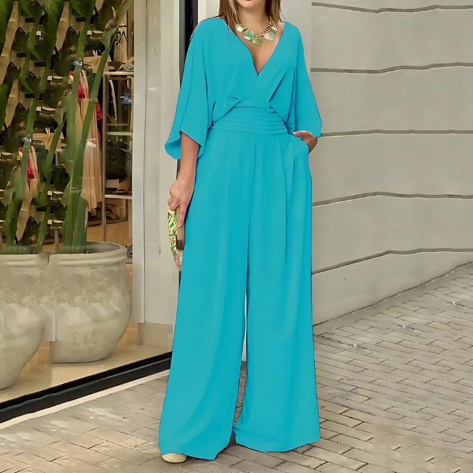 Felicity | Wide-Leg Wrap Jumpsuit oaklynwear