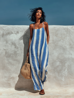 Stella | Striped Suspender Jumpsuit oaklynwear