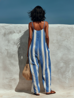 Stella | Striped Suspender Jumpsuit oaklynwear