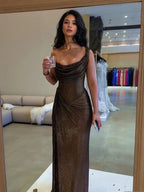 Glamour | Women's Sequin Maxi Dress oaklynwear