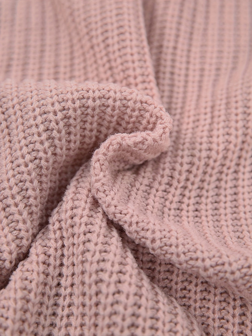 Oversized ribbed turtleneck sweater dress with raglan sleeves in mini length - view 11