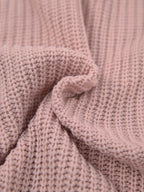 Oversized ribbed turtleneck sweater dress with raglan sleeves in mini length - view 11