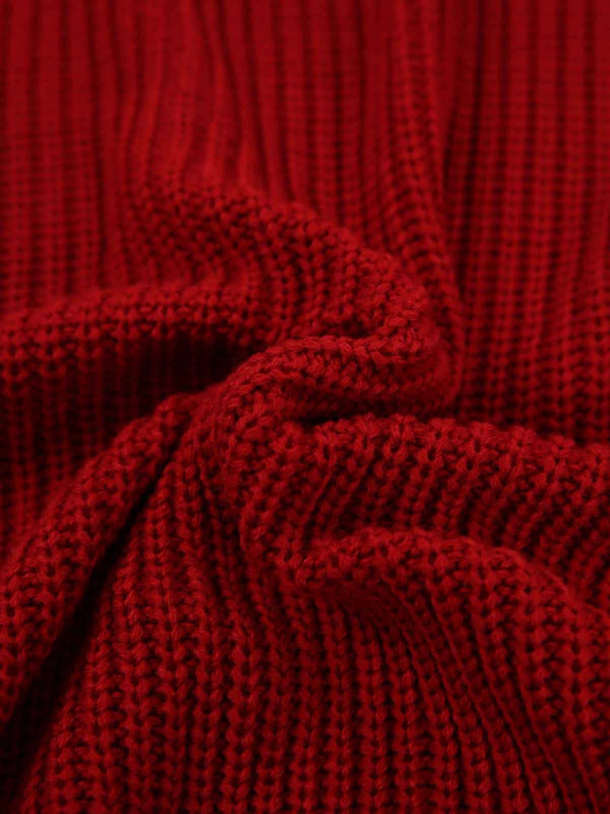 Oversized ribbed turtleneck sweater dress with raglan sleeves in mini length - view 16