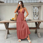 Santorini Deep-V Dress oaklynwear