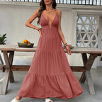 Santorini Deep-V Dress oaklynwear