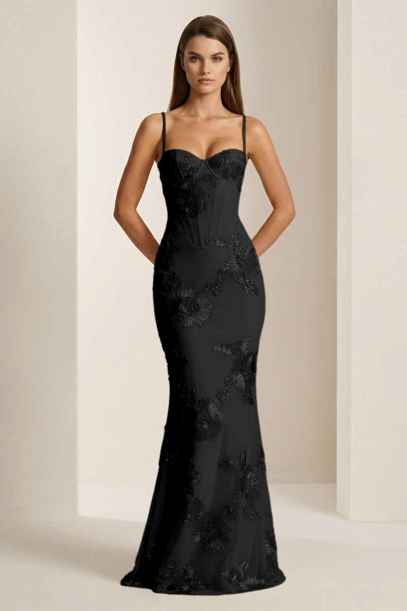 Flora | Women's Floral Embroidery Prom Dress oaklynwear