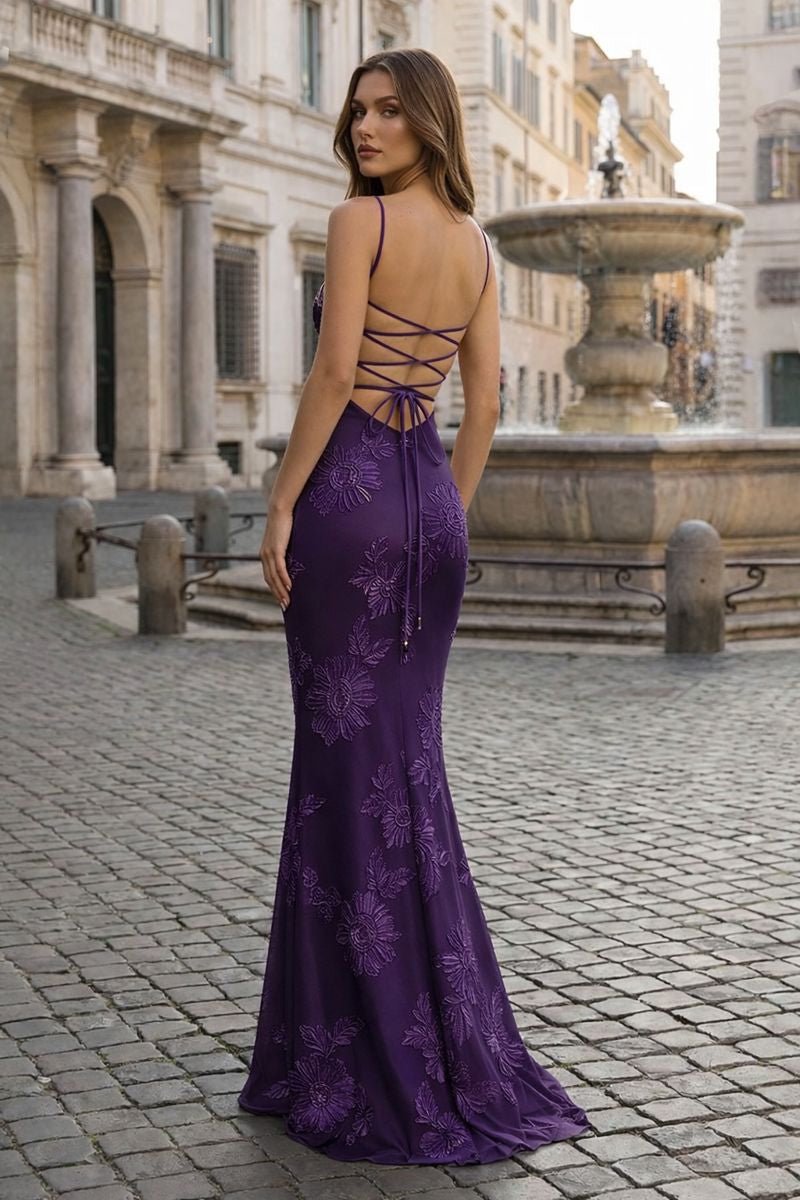 Flora | Women's Floral Embroidery Prom Dress oaklynwear