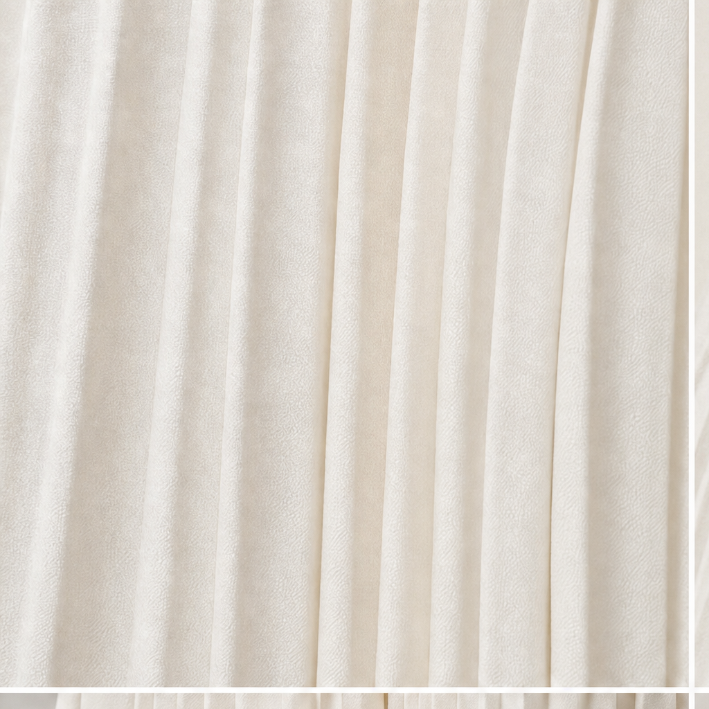 Double-breasted white cropped blazer with gold-tone buttons and matching pleated skirt - view 7