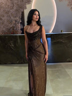 Glamour | Women's Sequin Maxi Dress oaklynwear