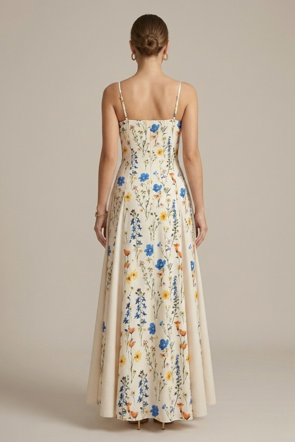 Jade | Floral Sweetheart A-Line Maxi Dress oaklynwear