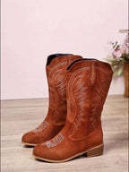 Damaris | Women's Wide Calf Western Cowboy Boots oaklynwear
