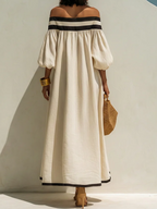 Carmen | Women's Color Block Maxi Dress oaklynwear