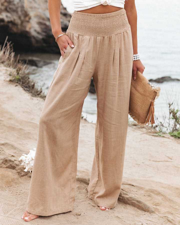 Susan™ | Flowing Beach Pants with Wide Legs oaklynwear