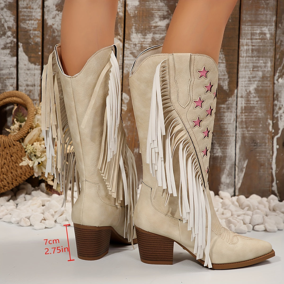 Beverley | Women's Wide Calf Western Fringe Cowboy Boots oaklynwear