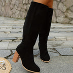 Nadira | Women's Knee High Block Heel Boots oaklynwear