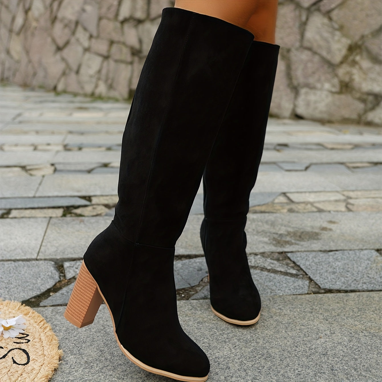 Nadira | Women's Knee High Block Heel Boots oaklynwear