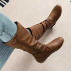 Valdis | Women's Knee High Boots in Brown oaklynwear