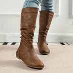 Valdis | Women's Knee High Boots in Brown oaklynwear