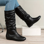 Valdis | Women's Knee High Boots in Brown oaklynwear