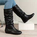 Valdis | Women's Knee High Boots in Brown oaklynwear