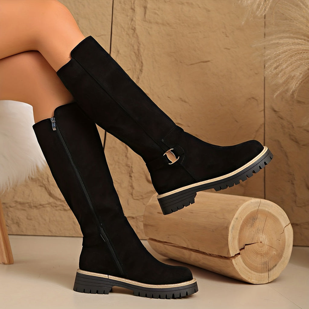 Sable | Women's Knee High Boots with Block Heel oaklynwear