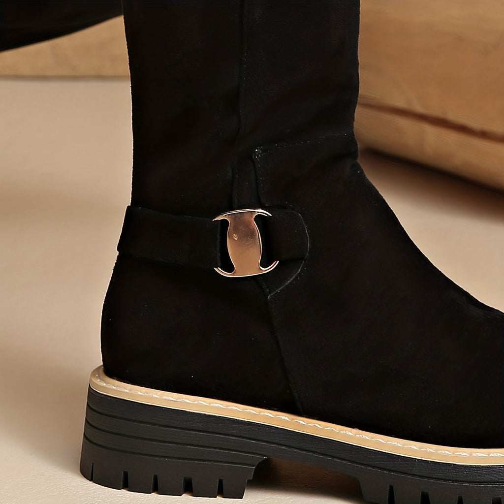 Sable | Women's Knee High Boots with Block Heel oaklynwear