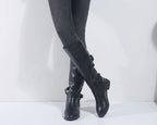 Kalinda | Women's Knee High Riding Boots with Buckles oaklynwear