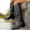Fenella | Women's Wide Calf Western Cowboy Boots oaklynwear