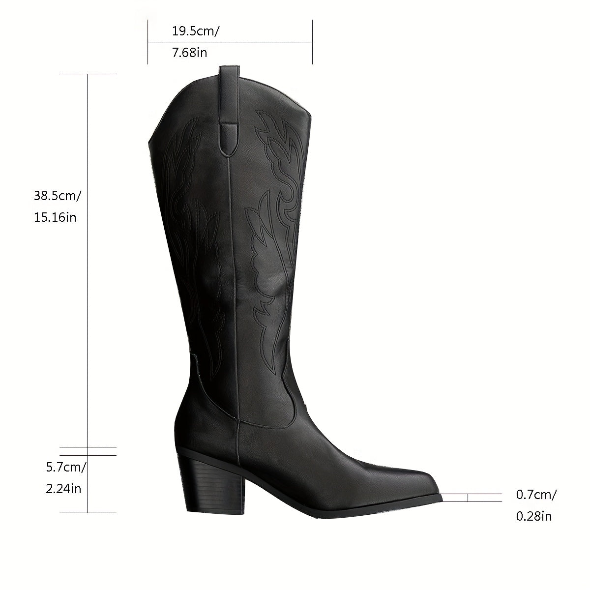 Fenella | Women's Wide Calf Western Cowboy Boots oaklynwear