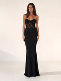 Women's Sexy Lace Neckline Slim Fit Dress – Elegant Bodycon Mini... oaklynwear