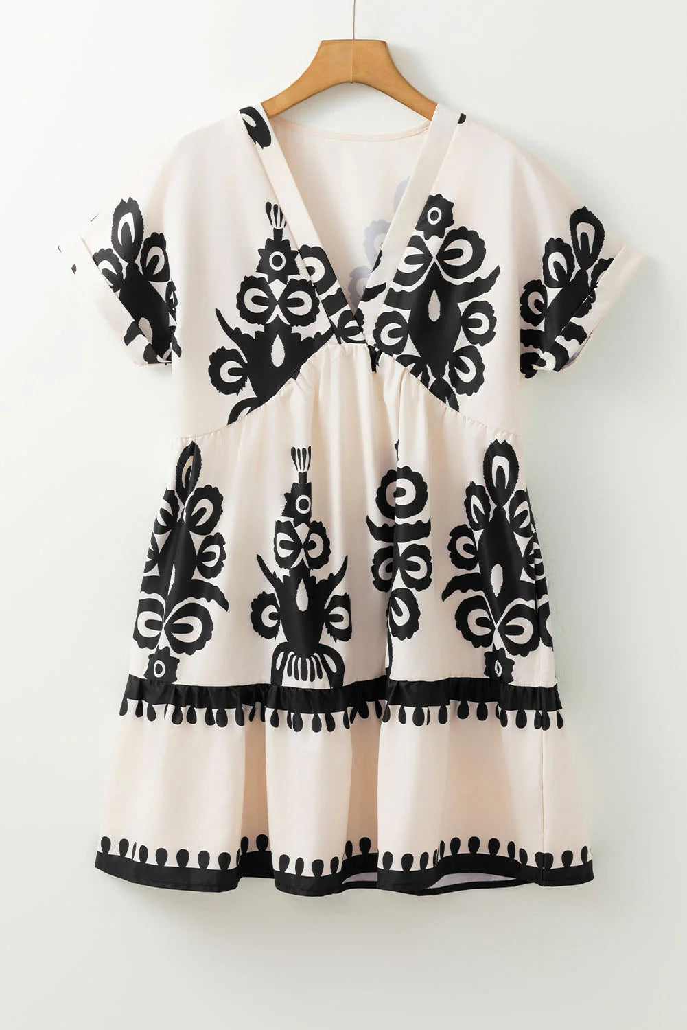 Willa | Vintage Print Boho Mini Dress oaklynwear
