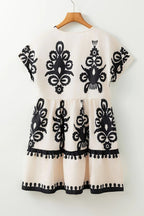 Willa | Vintage Print Boho Mini Dress oaklynwear