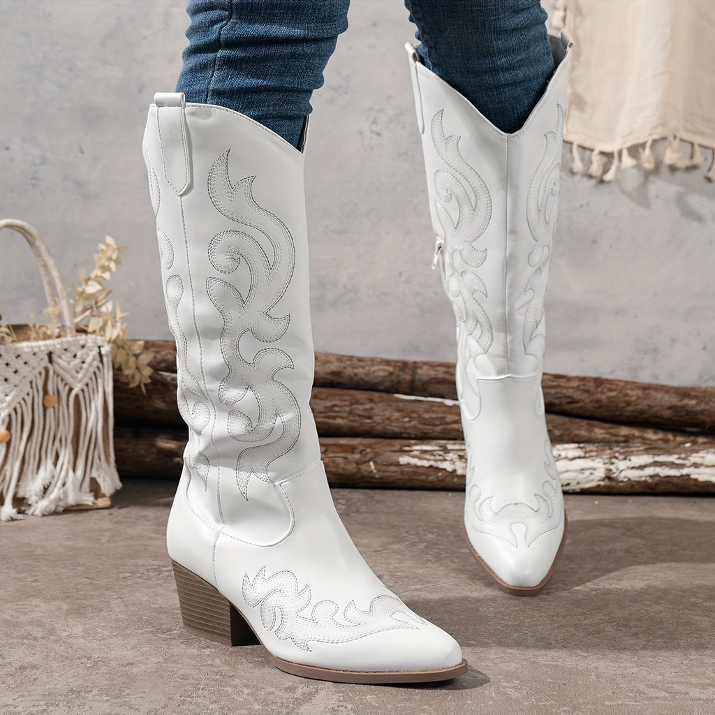 Brecken | Women's Wide Calf Western Cowboy Boots oaklynwear