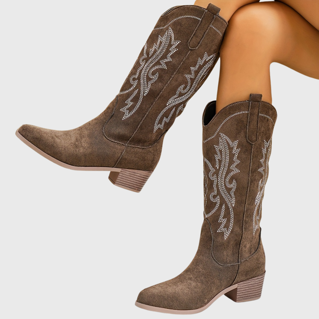 Cambria | Women's Wide Calf Western Cowboy Boots oaklynwear
