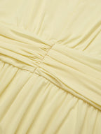 Sunny | Ruched Chiffon A-Line Maxi Dress oaklynwear